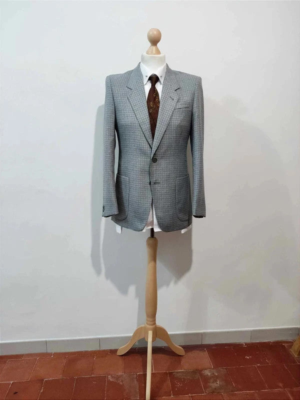 Sublimissism gray tweed suit