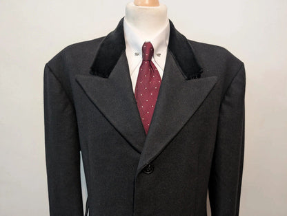 Exceptionnel manteau Chesterfield en laine