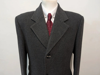 Classique manteau gris en laine