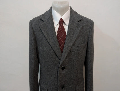 Magnifique manteau polo coat gris en laine