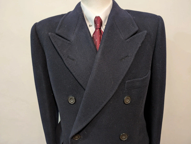 Fabuleux manteau croisé bespoke en laine