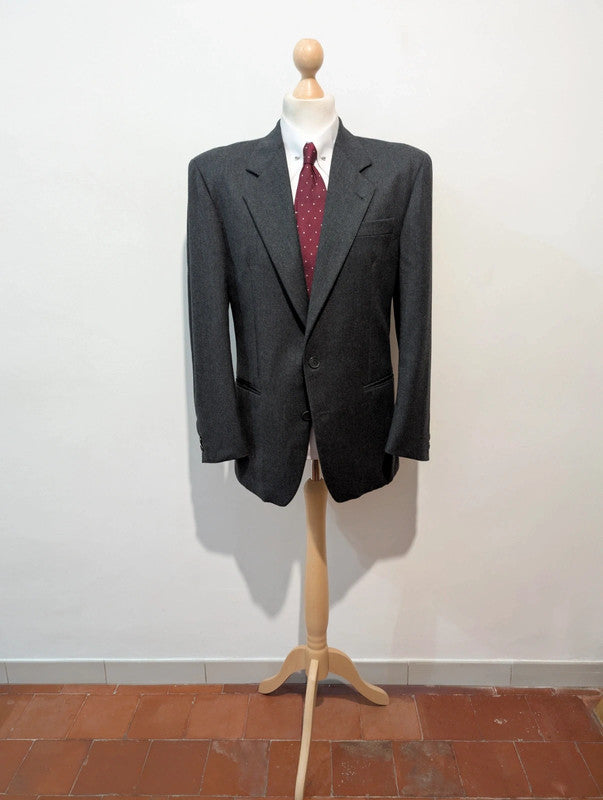 Sublime costume gris en flanelle de laine