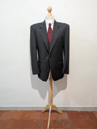 Sublime costume gris en flanelle de laine
