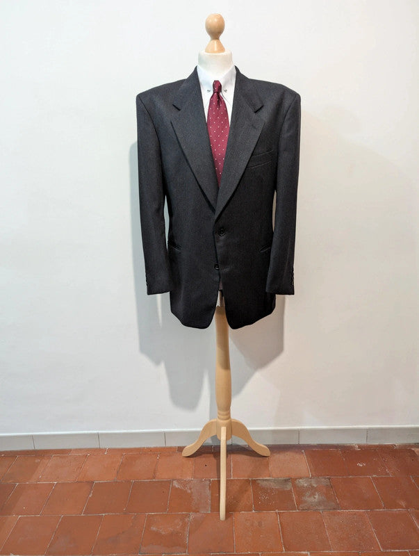 Heavy grey wool flannel suit