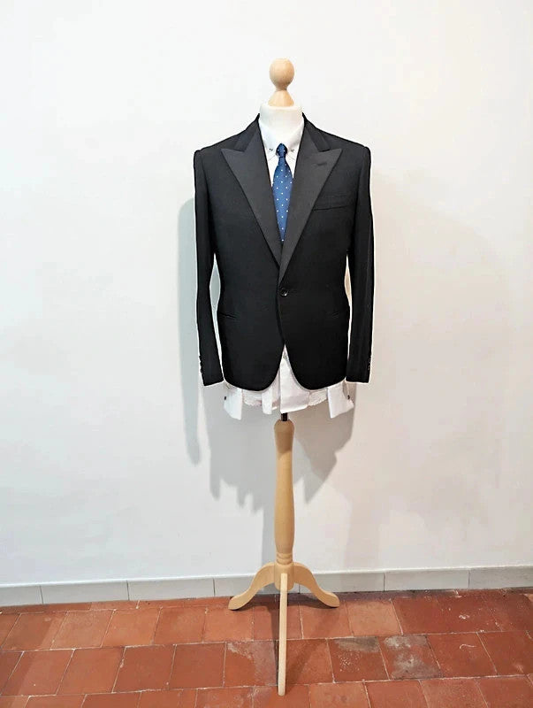 Vintage black wool tuxedo