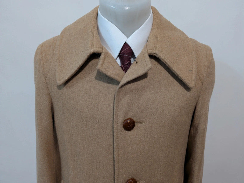 Angélique manteau loden camel en laine