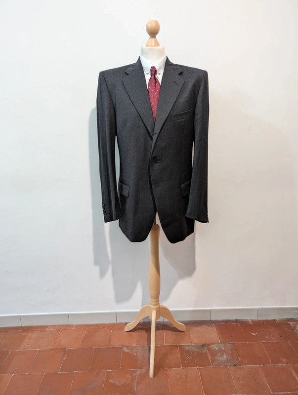 Superb grey wool flannel suit