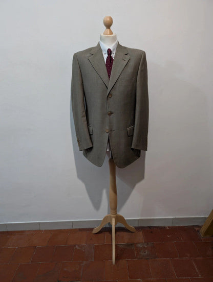 Sad gray wool suit