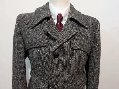 Incroyable manteau en donegale tweed