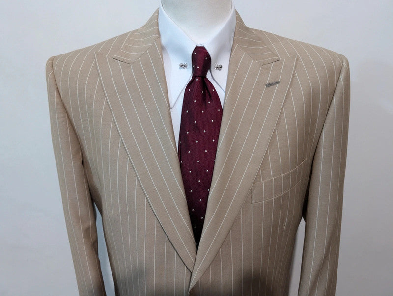 Impressive wool pinstripe suit