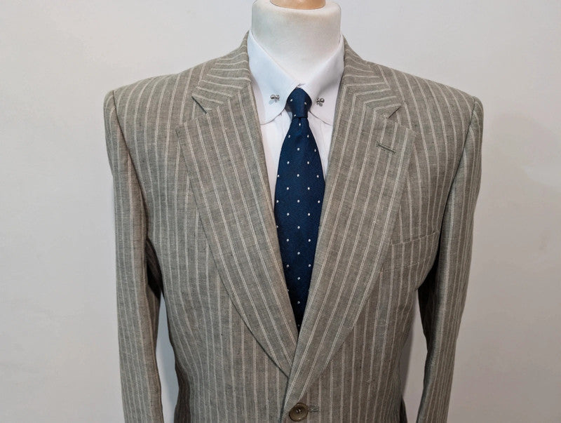 Amazing linen pinstripe suit