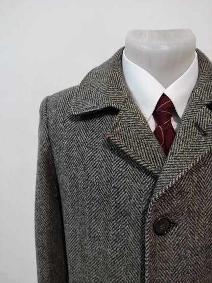 Petit manteau gris en tweed