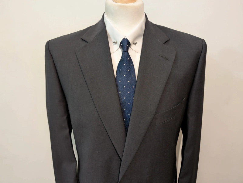 Classic gray wool suit