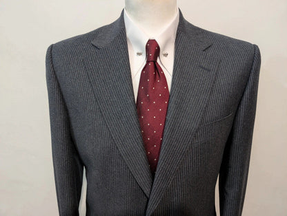 Superb pinstripe flannel suit