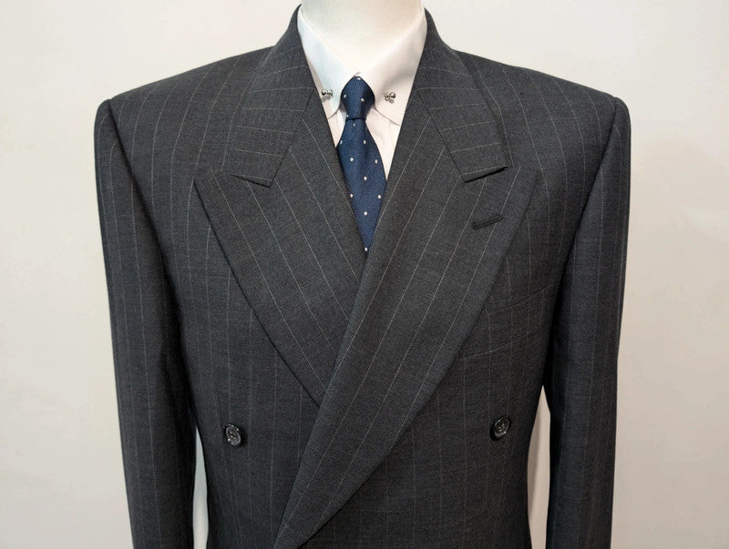 Wicked pinstripe wool double-breasted suit