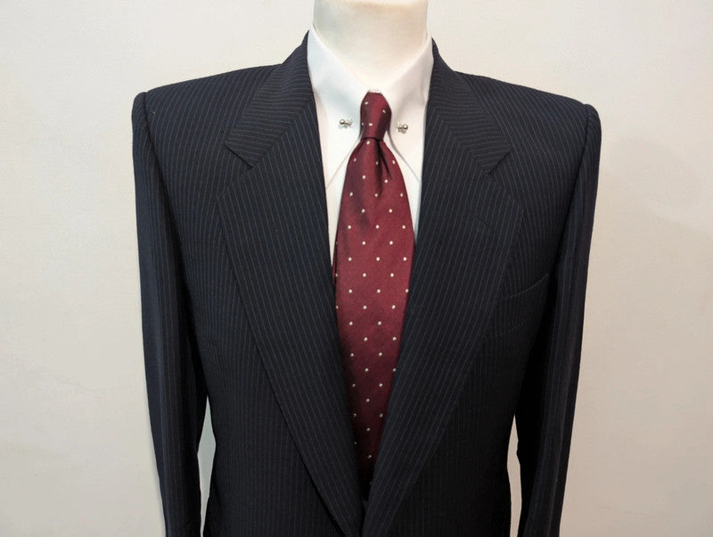 Flamboyant pinstripe wool suit