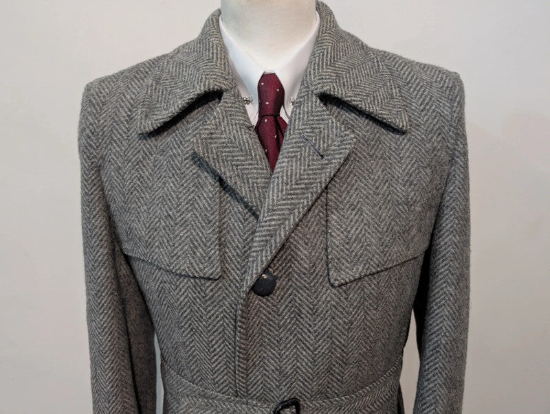 Exceptionnel trench en tweed