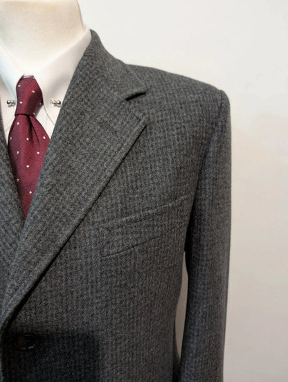 Chouet manteau gris chinés en laine