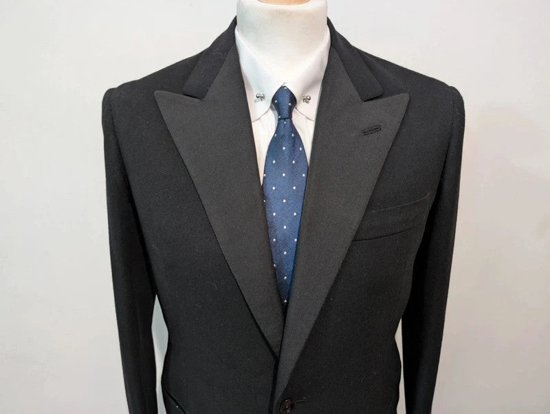 Vintage black wool tuxedo