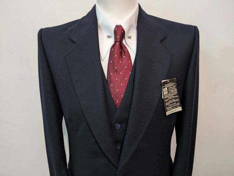 Adorable 3 piece navy blue suit