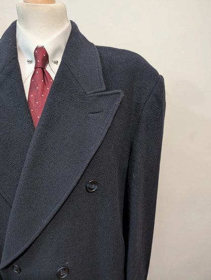 Géant manteau croisé en laine