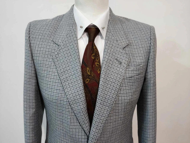 Sublimissism gray tweed suit