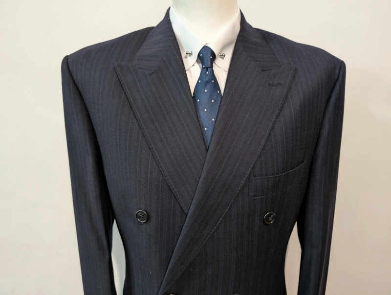 Splendid pinstripe flannel double-breasted suit