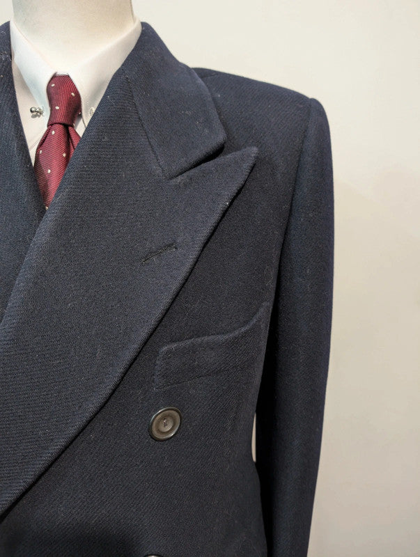 Fabuleux manteau croisé bespoke en laine