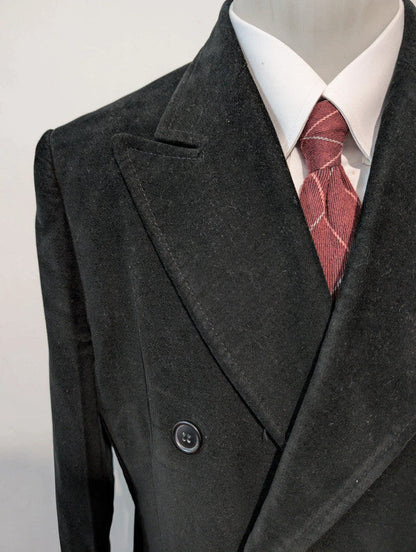 Magnifique manteau polo coat en velours