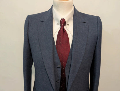 Élégant costume 3 pièces en flanelle