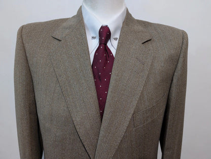 Splendide costume gris marron en flanelle