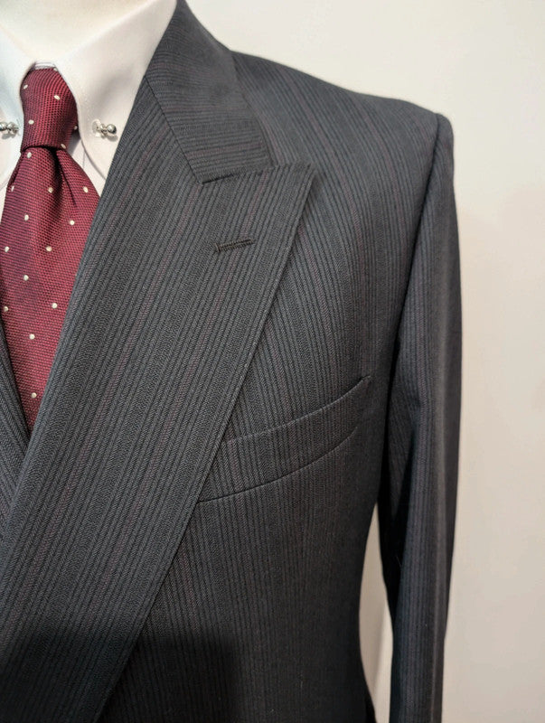 Classic striped double-breasted suit