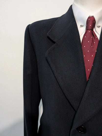 Incroyable manteau bleu marine en cachemire