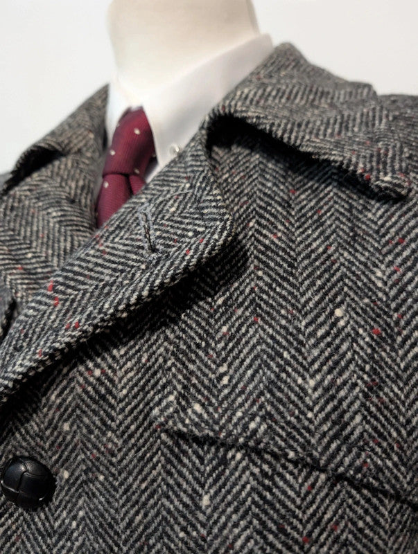 Incroyable manteau en donegale tweed