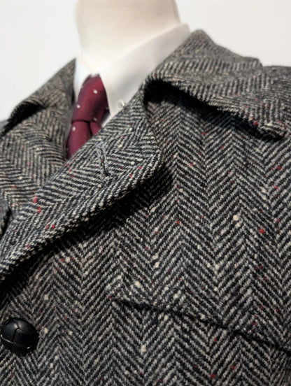 Incroyable manteau en donegale tweed