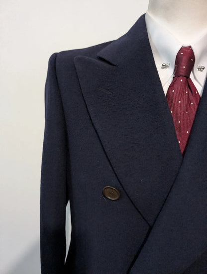 Sublime manteau croisé en laine