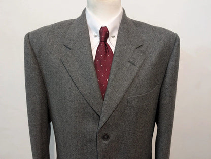 Magnifique costume gris en flanelle lourde
