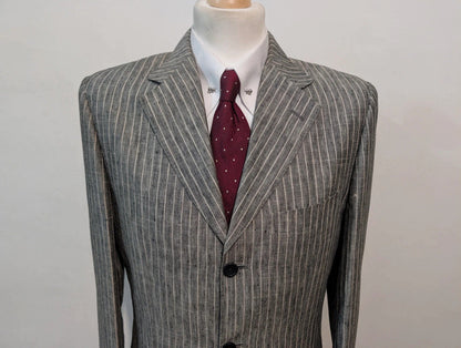 Joyeux costume chalkstripe en lin