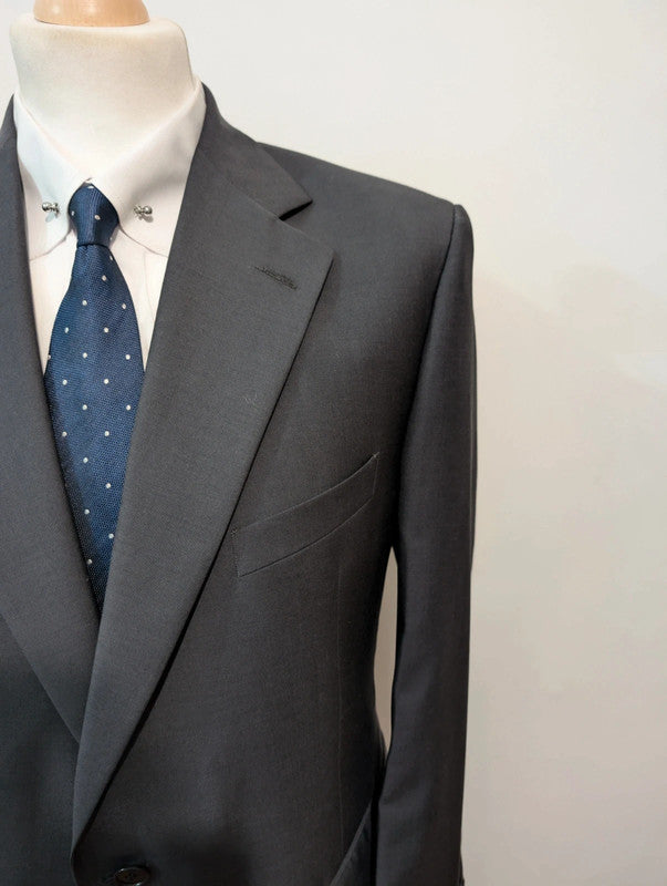 Classic gray wool suit