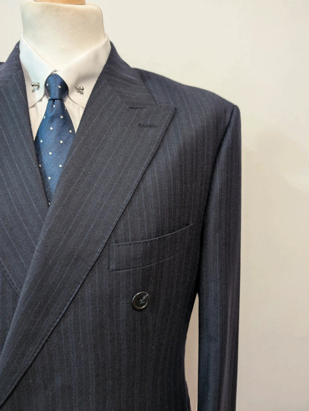 Splendid pinstripe flannel double-breasted suit