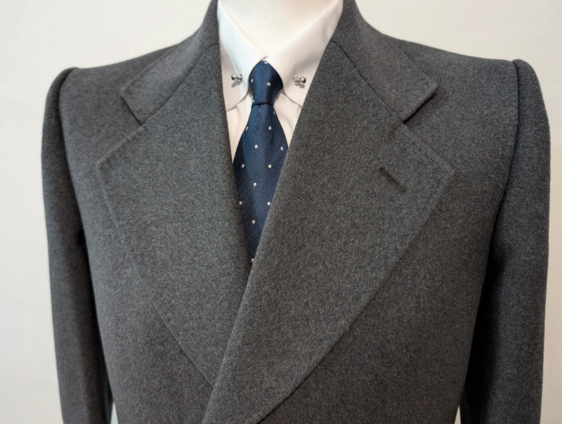 Classic gray wool coat