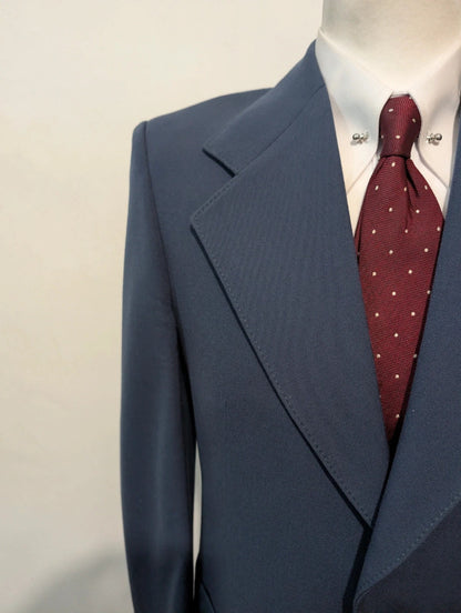 Spectaculaire veste bleu en laine