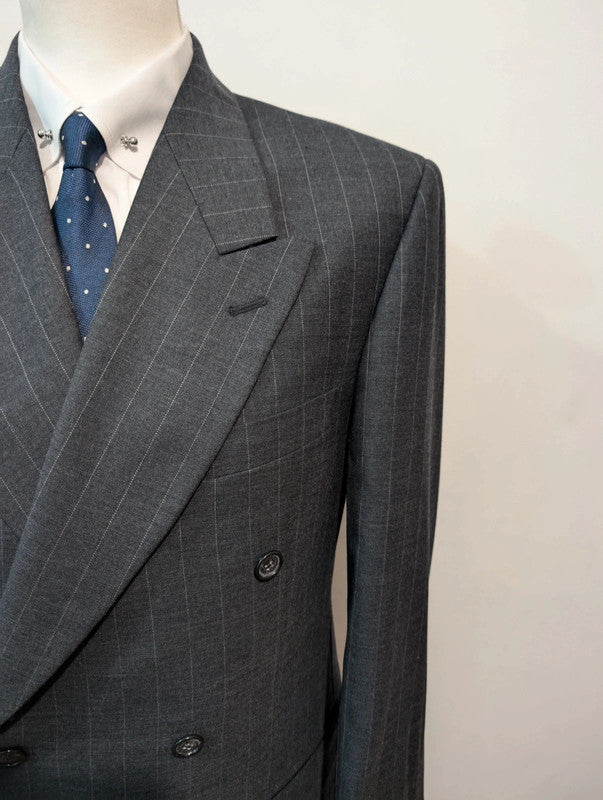 Wicked pinstripe wool double-breasted suit