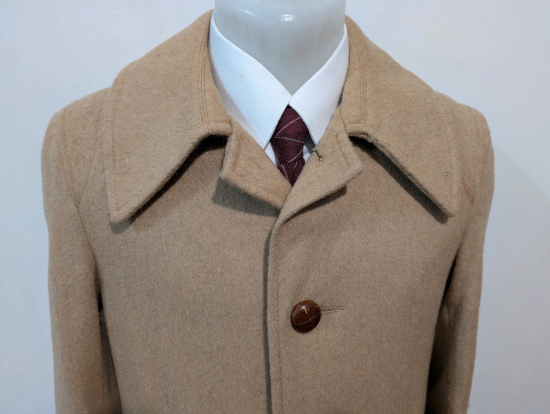 Angélique manteau loden camel en laine