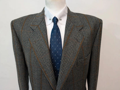 Robuste veste a carreaux en tweed
