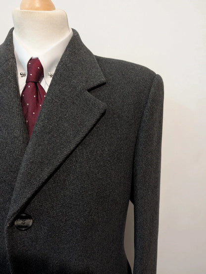Classique manteau gris en laine