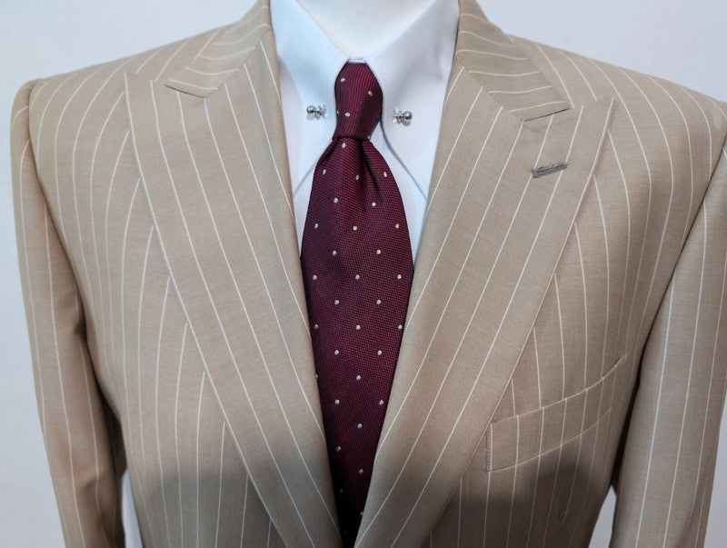 Impressive wool pinstripe suit