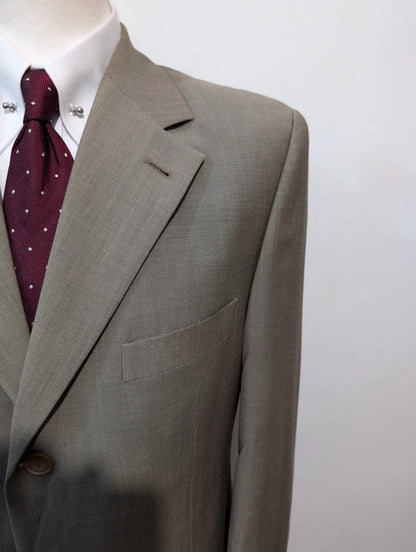 Sad gray wool suit