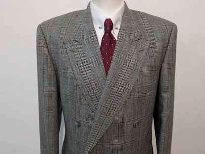 Sublime costume croisé en flanelle