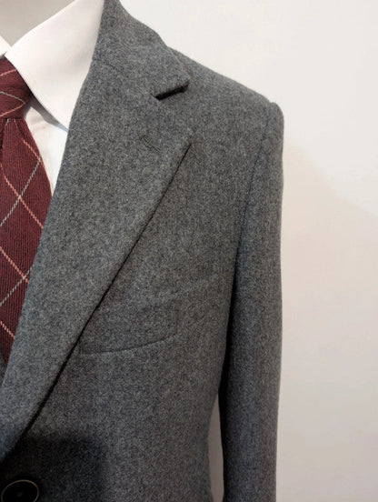 Magnifique manteau polo coat gris en laine